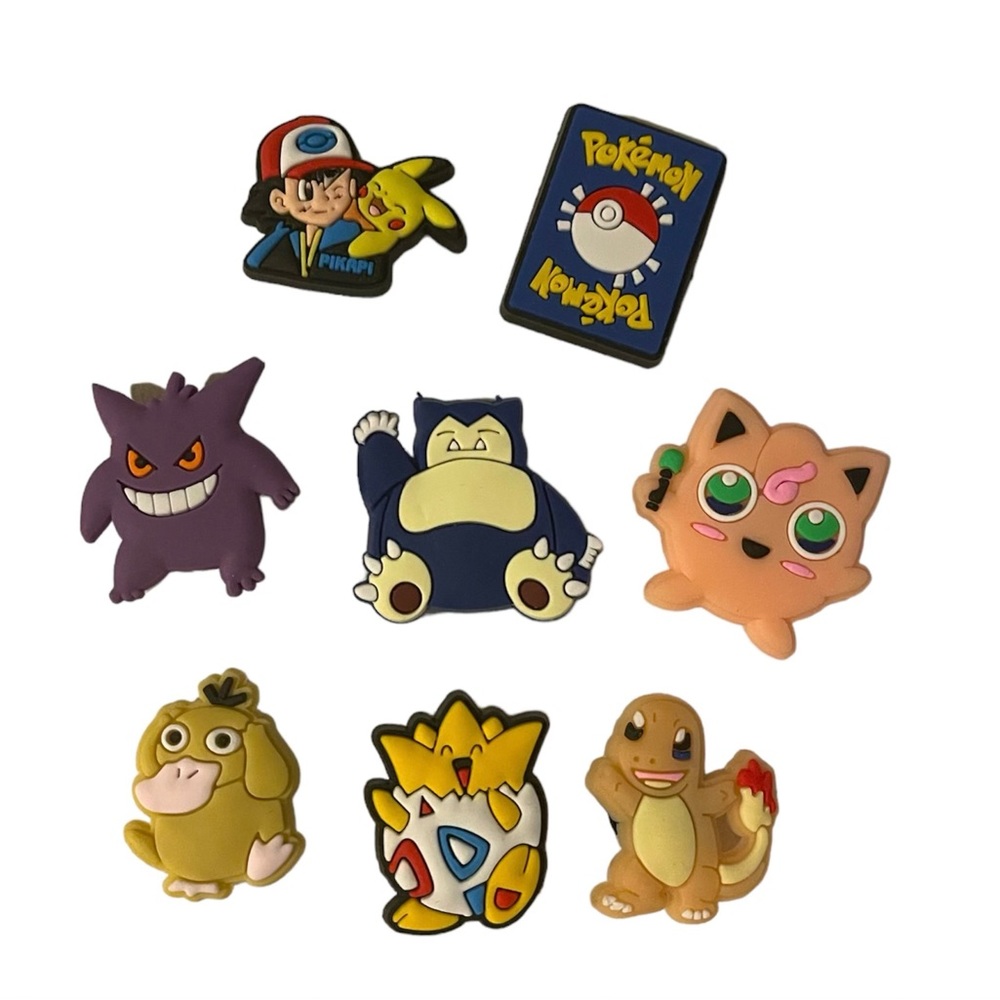 Pokémon DIY Croc Charms Set of 8